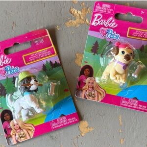 Barbie Pets Dogs 2 packs with dog bones